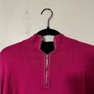 Chico’s, size 3, hot pink sweater